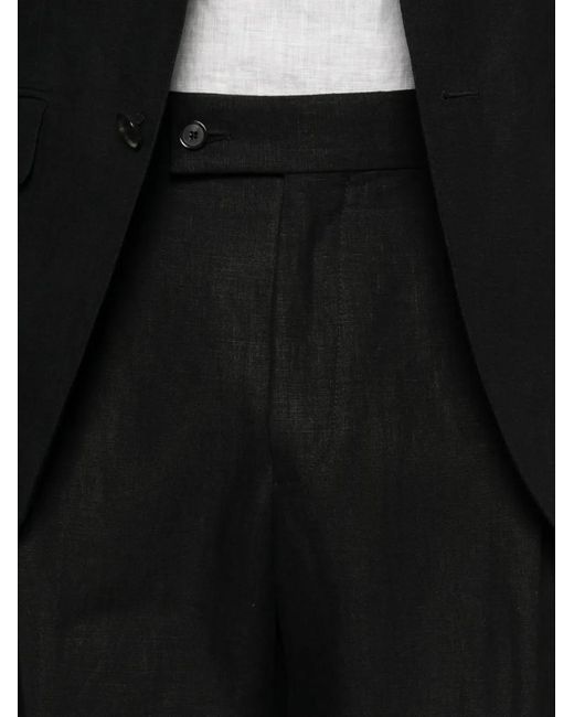 Caruso Black Aida Single-Bresated Suit for men