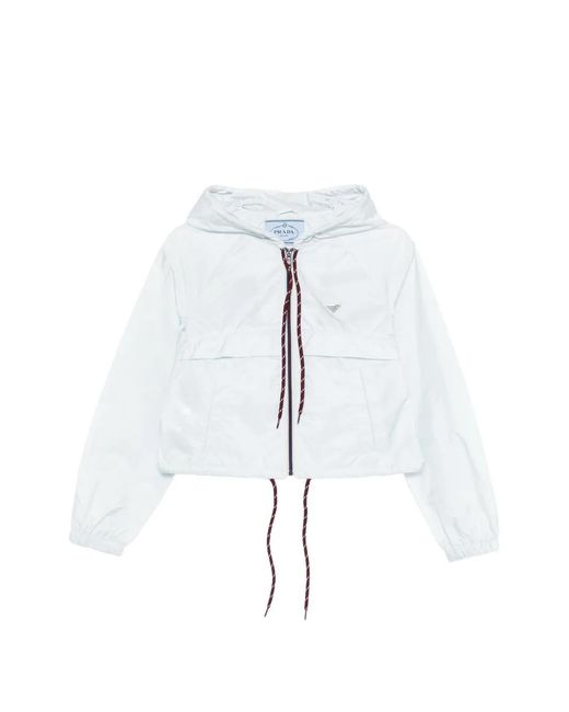 Prada Gray Hooded Jacket
