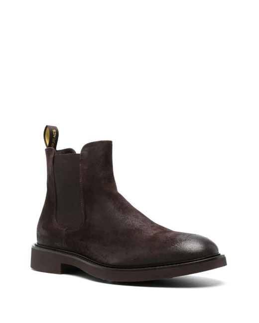 Doucal's Brown Suede Ankle Boots for men