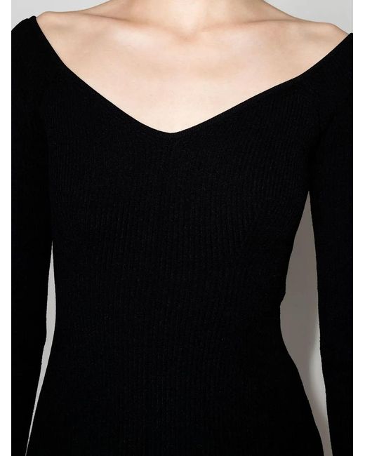 Khaite Black Viscose Blend Dress