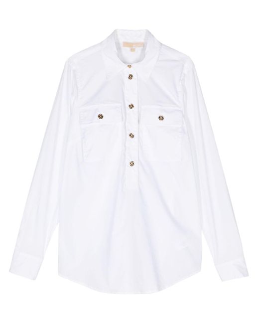 Blusa con colletto di MICHAEL Michael Kors in White