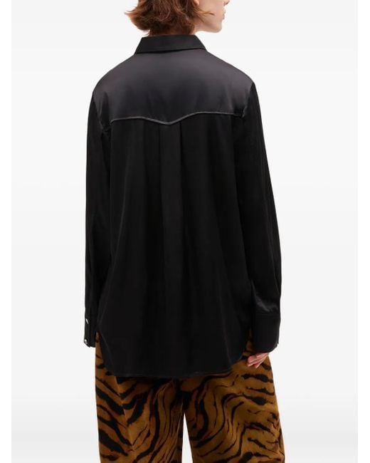 Camicia Con Mantella di Ganni in Black