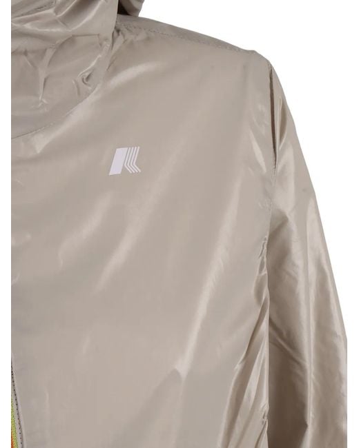 K-Way Black Hooded Zip Jacket