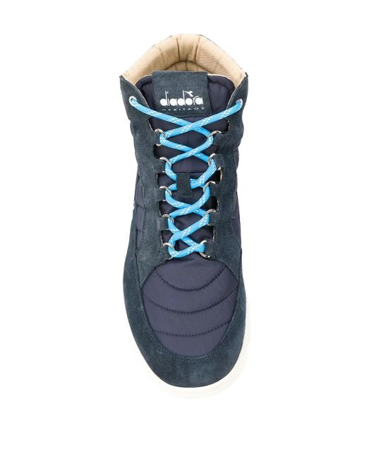Diadora Blue X The Editor Booth Hi-Top Sneakers for men