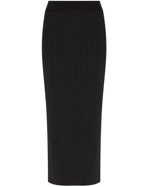 Jil Sander Black Sophisticated Tube Skirt For The Modern