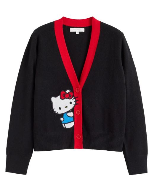 Chinti & Parker Black Hello Kitty Cardigan