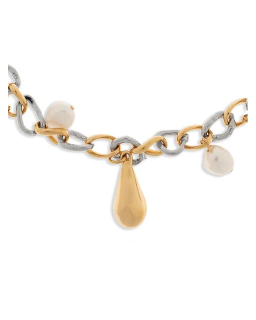 Marni Metallic Chain-Link Necklace
