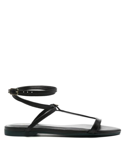 Patrizia Pepe Black Ankle-strap Flat Sandals