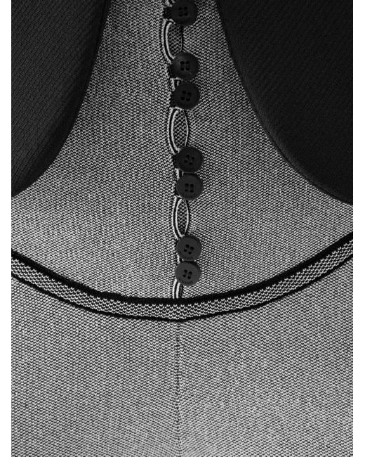 Jacquemus Gray Button-Detailed Cropped Trousers