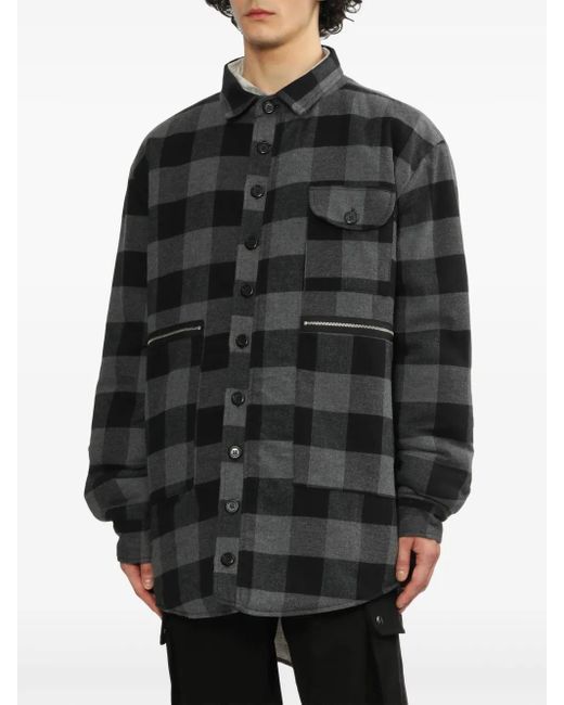 WESTFALL Black Checked Shirt for men