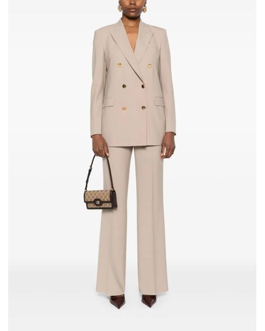 Tagliatore Natural Peak-Lapels Double-Breasted Suit