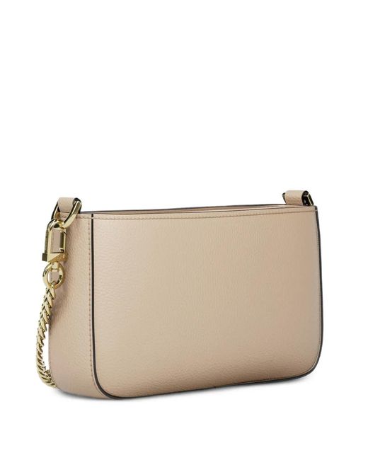 MICHAEL Michael Kors Natural Small Bryant Pebbled Shoulder Bag