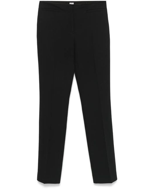 Totême Black Low-Rise Stovepipe Trousers