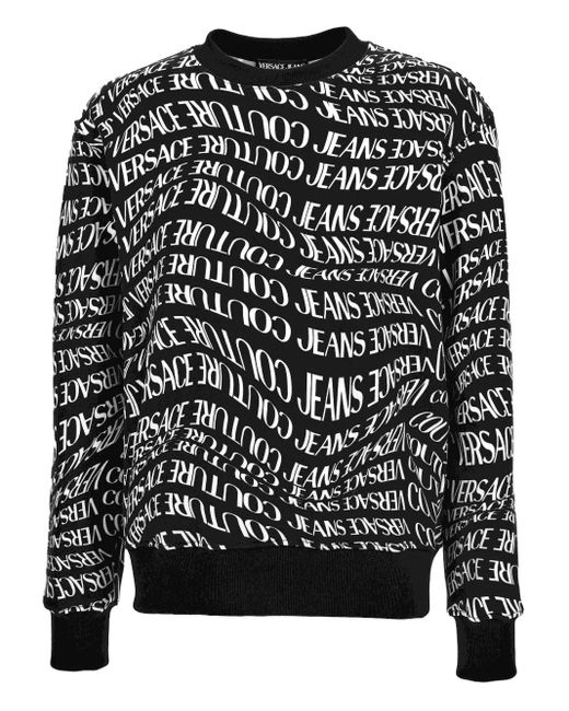 メンズ Versace Jeans Couture ロゴ スウェットシャツ Black