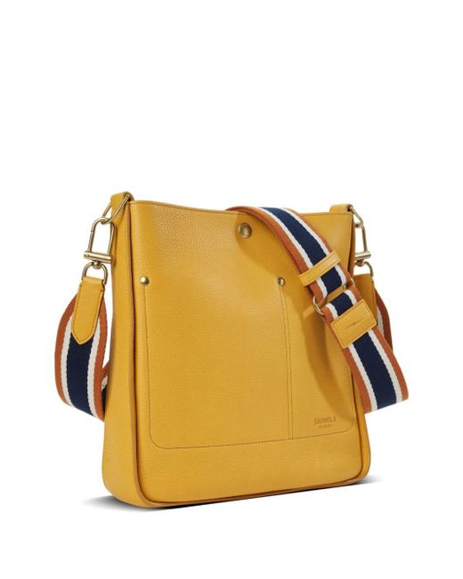 Shinola Yellow The Pocket Leather Crossbody Bag