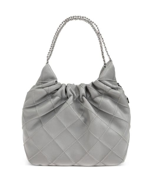 Tory Burch Mini Fleming Tote Bag Gray