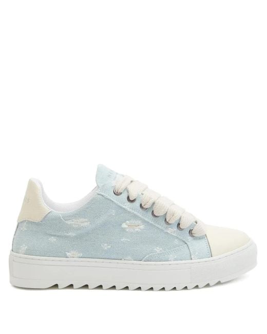 NUMERIS White Atelier Raw Denim Sneakers for men