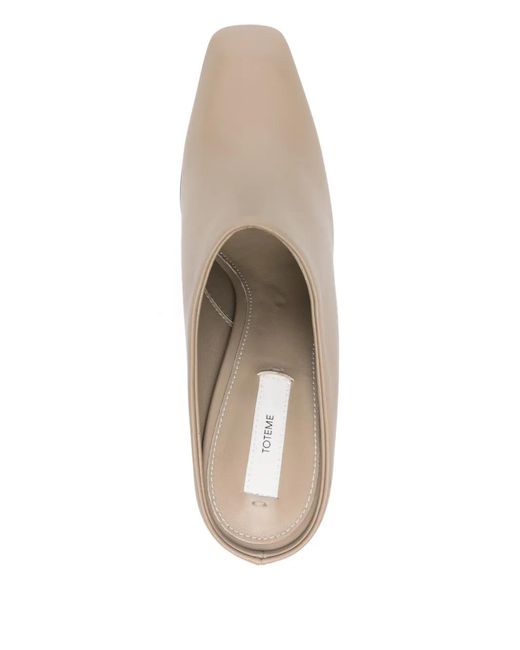 Totême  Natural 85Mm Square Toe Bar Mules