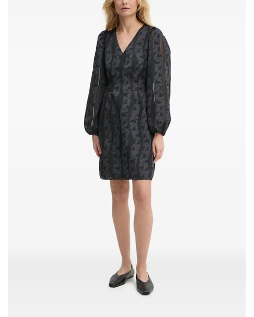 Samsøe & Samsøe Vネック ミニドレス Black