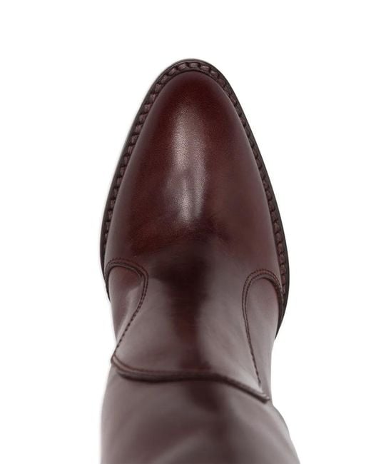 Botas con tacón grueso de 105 mm Paris Texas de color Red