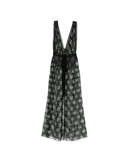 Dolce & Gabbana White Maxi Floral-Print Dress