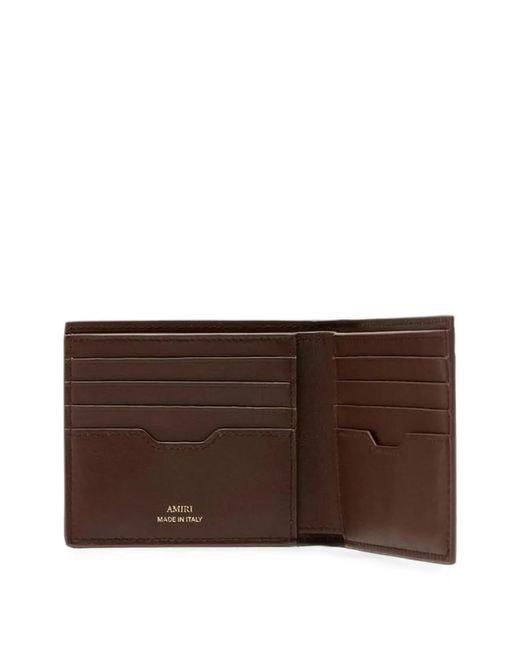 Amiri Metallic Python-Embossed Bifold Wallet for men