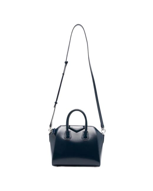 Givenchy Blue Silk-Blend Clutch Bag