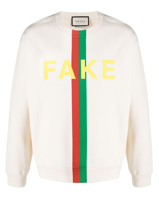 Gucci Fake/not-print Sweatshirt in het Multicolor voor heren