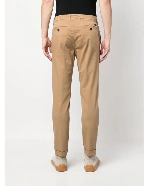 Fay Natural Slim-Fit Leg Trousers for men