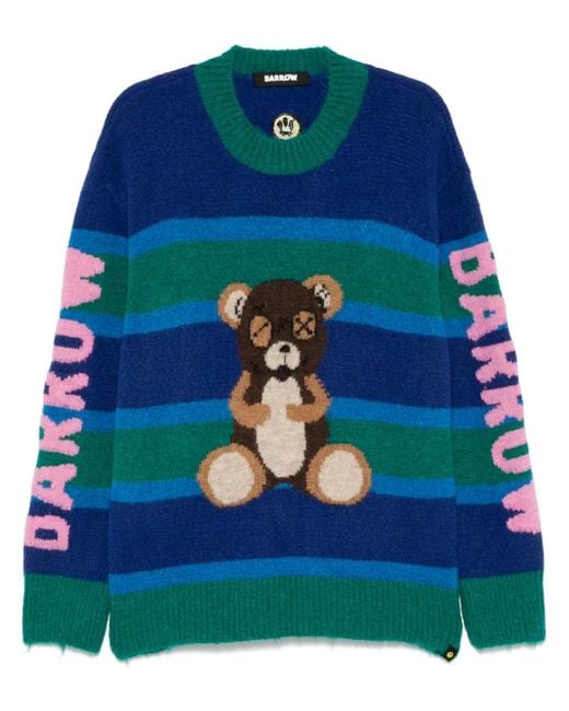 Barrow ジャカード セーター Blue
