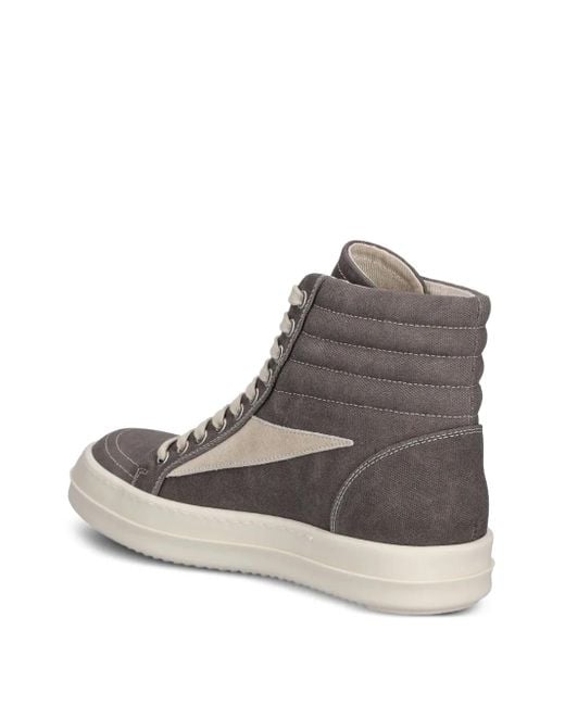 Rick Owens Brown Vintage High-Top-Sneakers mit Schnürung