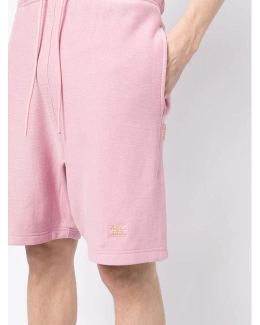 Short De Sport En Coton À Logo Brodé Advisory Board Crystals pour homme en coloris Pink