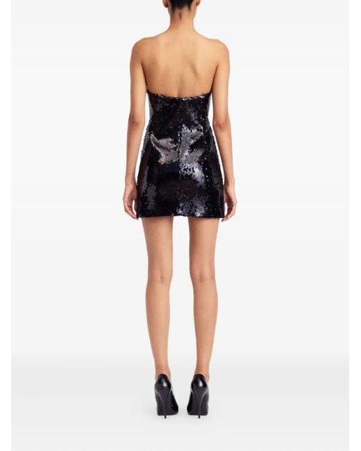 16Arlington Black Stell Sequinned Mini Dress