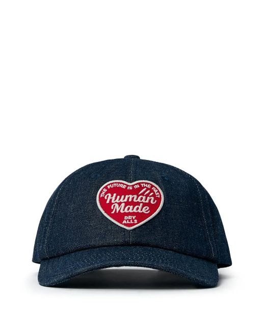 Human Made Blue Logo-Patch Baseball Cap for men