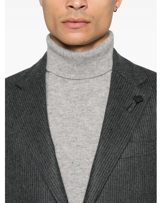Completo Due Pezzi A Righe di Lardini in Gray da Uomo