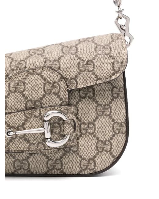 Gucci Horsebit 1955 Mini-Schoudertas in het Gray