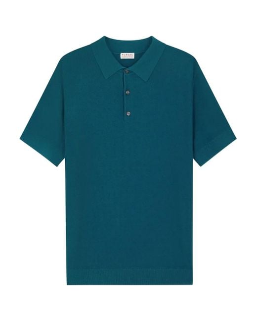 Polo A Maniche Corte di Fursac in Blue da Uomo