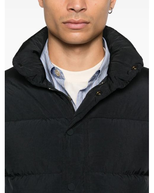 Maison Kitsuné Black Quilted Puffer Jacket for men