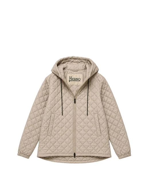 Herno Brown A-Shape Mini Down Jacket For