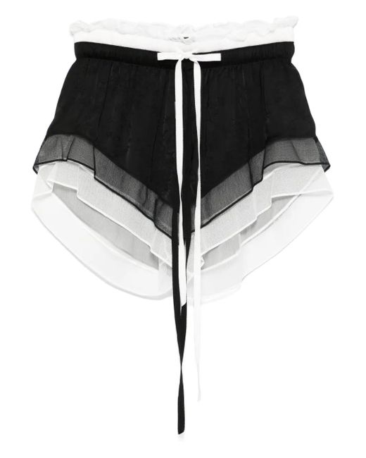 Ann Demeulemeester Black Saia Shorts
