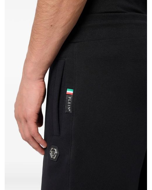 Philipp Plein Black Pantalon De Jogging À Lien De Resserrage for men