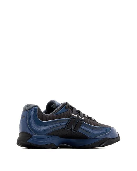New Balance Blue Baskets Rc56 À Plaque Logo