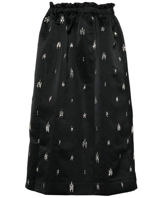 A.L.C. Black Alexia Midi Skirt