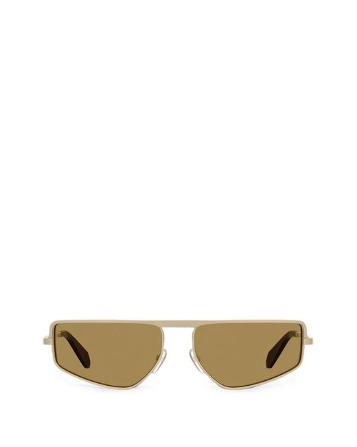 Moschino Metallic Square-Frame Sunglasses