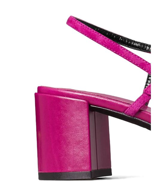 Tory Burch Pink Sandales Gigi À Talon