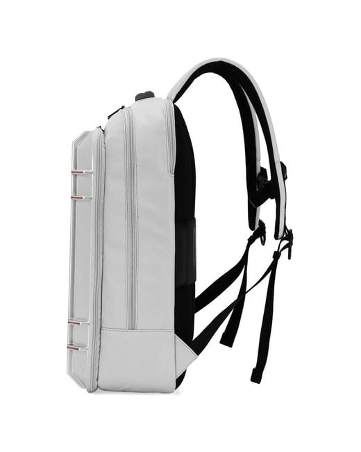 DIESEL White Embossed-Logo Zipped Backpack