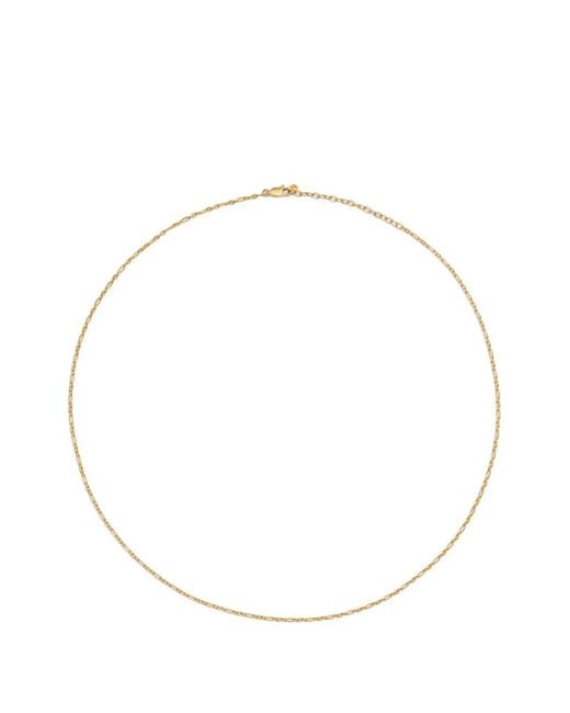 Monica Vinader White Textured-Chain Necklace