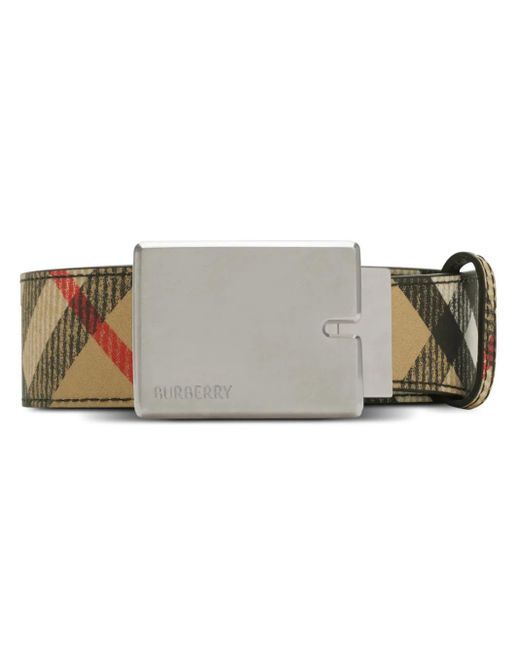 メンズ Burberry B Cut リバーシブル ベルト Multicolor