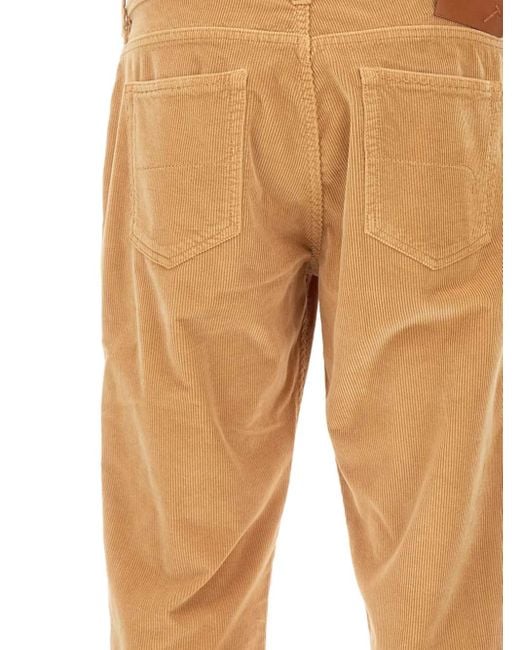 Re-hash Natural Five-pockets Corduroy Regular Trousers for men