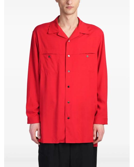 Camisa con botones Y's Yohji Yamamoto de hombre de color Red